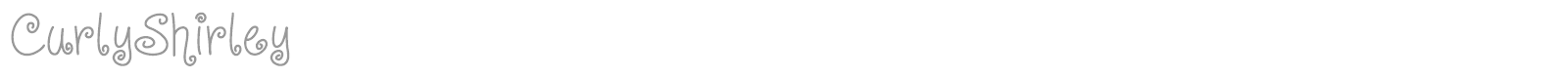 Curly Shirley font preview